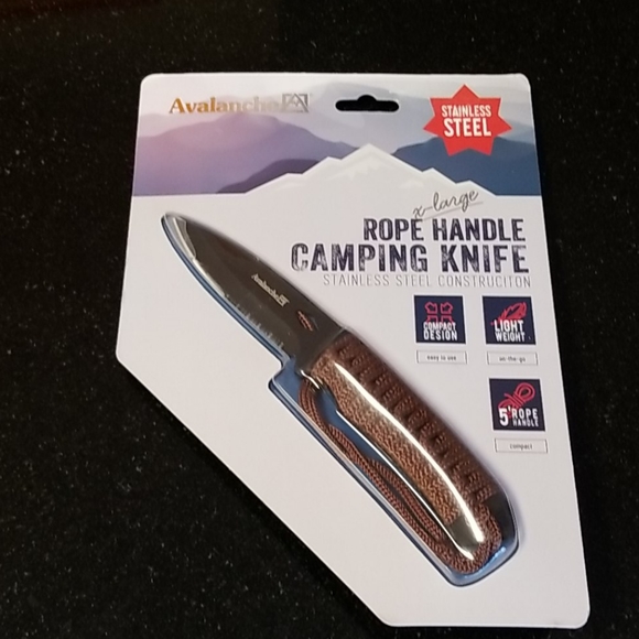 Camping Knife & Case - Picture 1 of 7